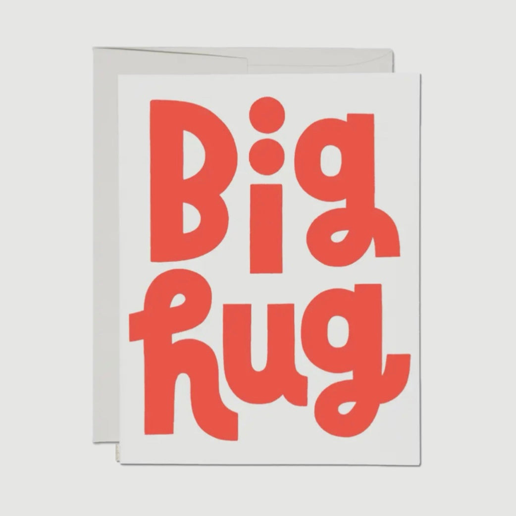 BIG HUG GREETING CARD (RED CAP CARDS)