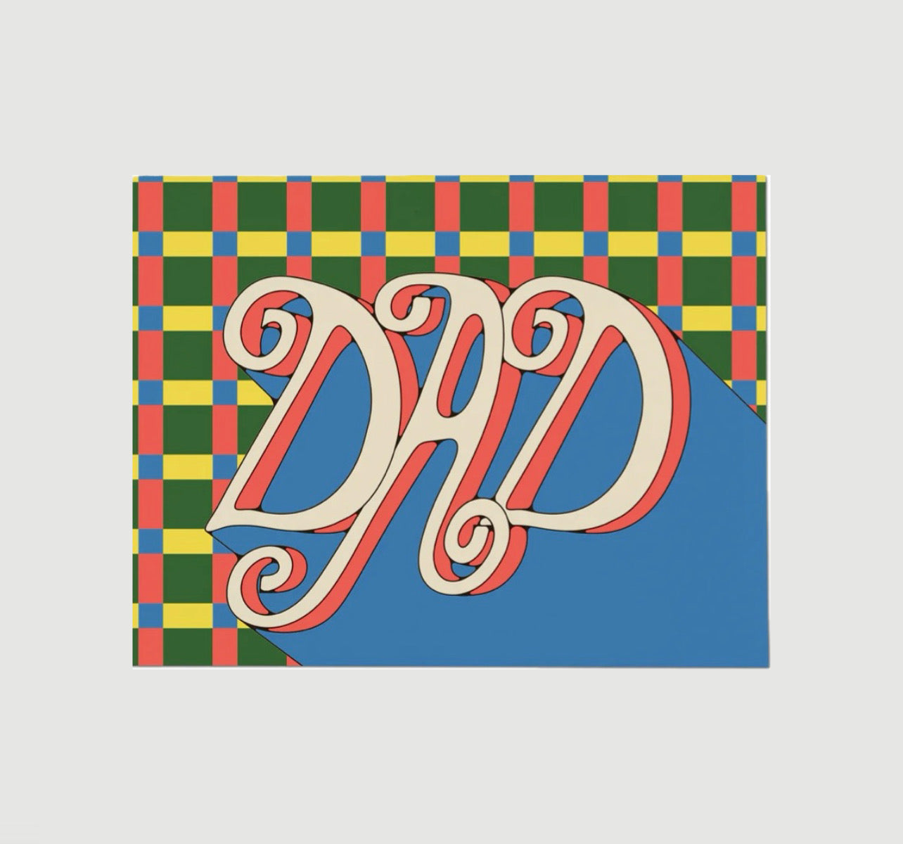 DAD PLAID GREETING CARD (RED CAP CARDS)
