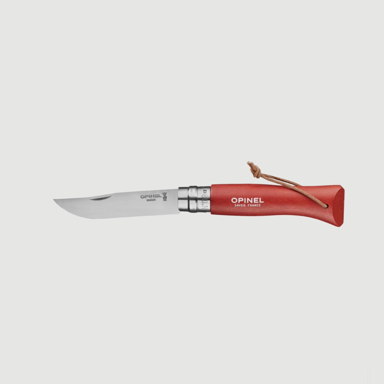 OPINEL No.08 COLORAMA STAINLESS STEEL FOLDING KNIFE (red)