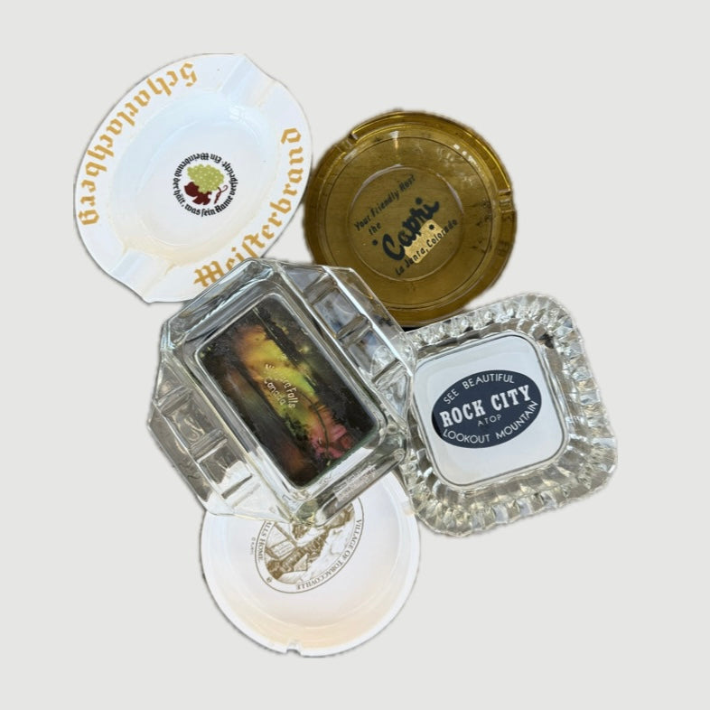 ASSORTED ASHTRAYS $20.00