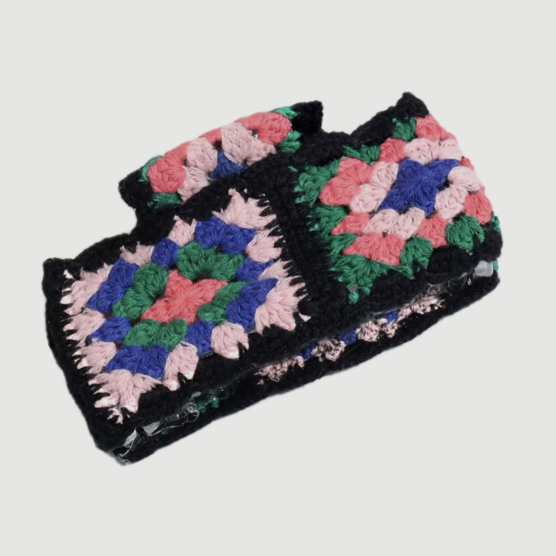 ONLY THE LONELY ACETATE CROCHET HAIR CLIP (BLACK)