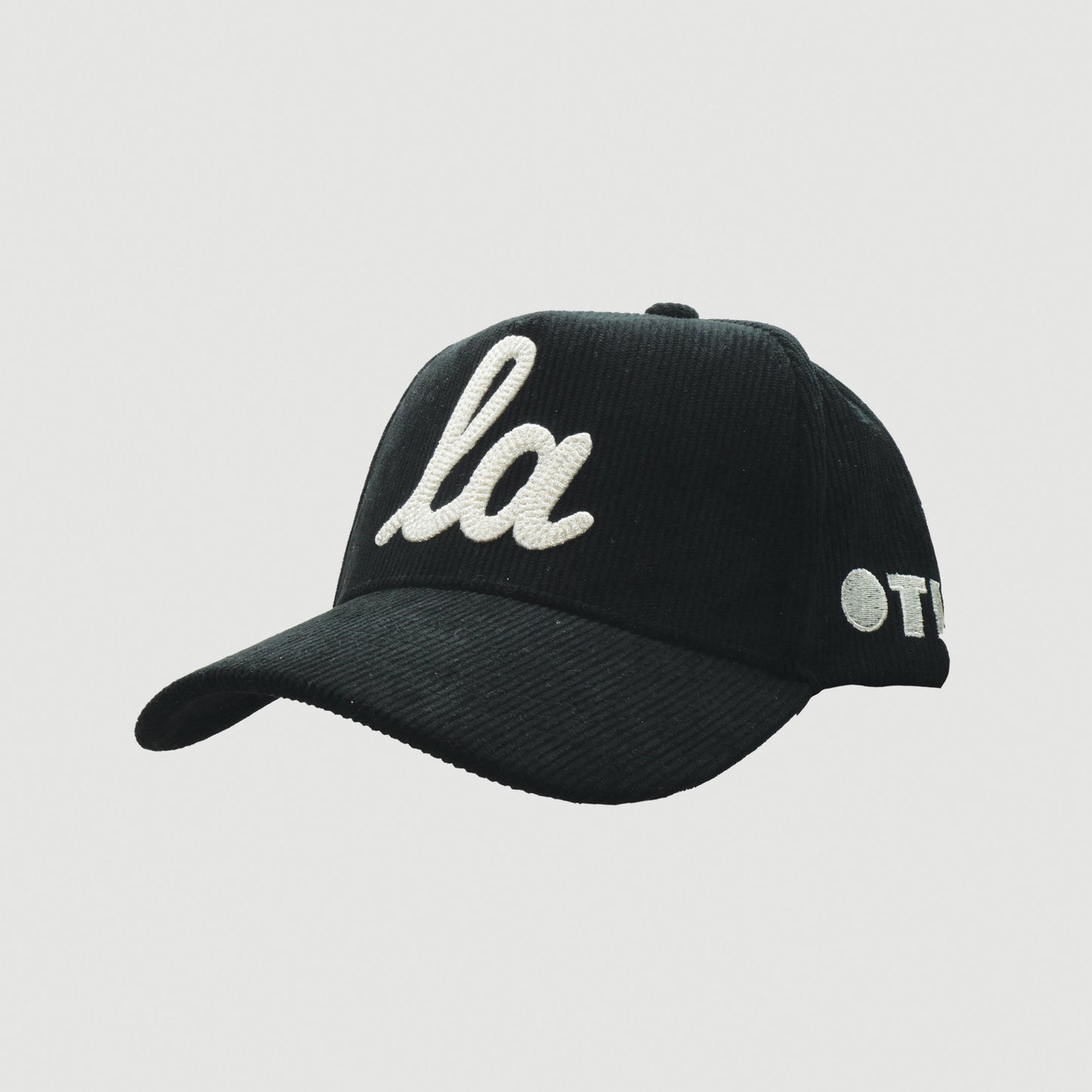 CORDUROY ONLY THE LONELY SCRIPT LA PRO HAT (BLACK/IVORY)