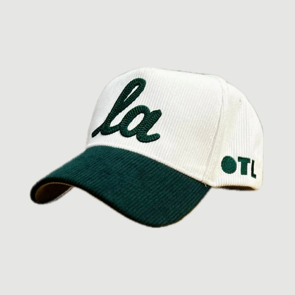 CORDUROY ONLY THE LONELY SCRIPT LA PRO HAT (GREEN/WHITE/GREEN)