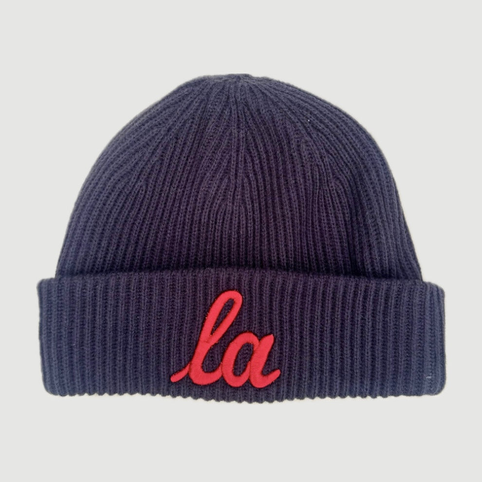 SCRIPT LA BEANIE ONLY THE LONELY (NAVY RED)