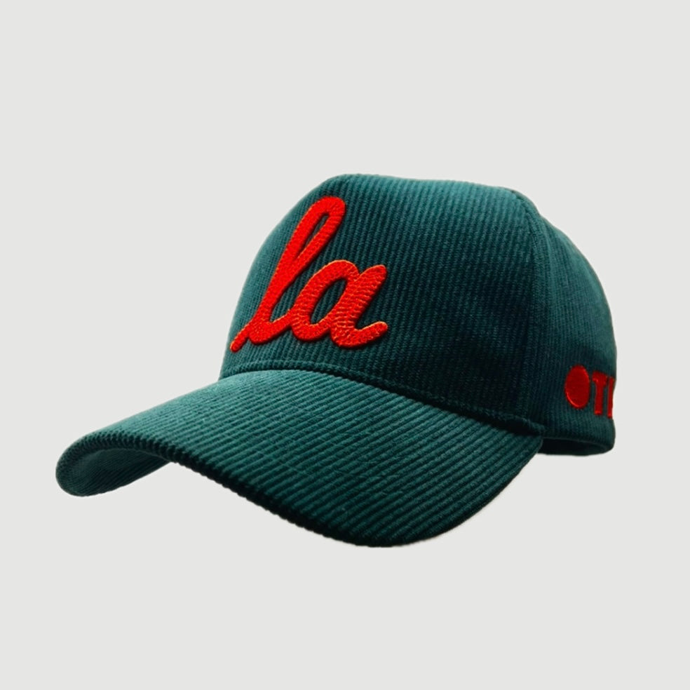 CORDUROY ONLY THE LONELY SCRIPT LA PRO HAT (GREEN/ORANGE)