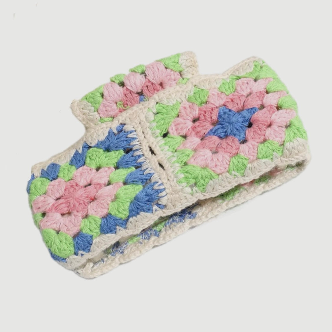 ONLY THE LONELY ACETATE CROCHET HAIR CLIP (WHITE)