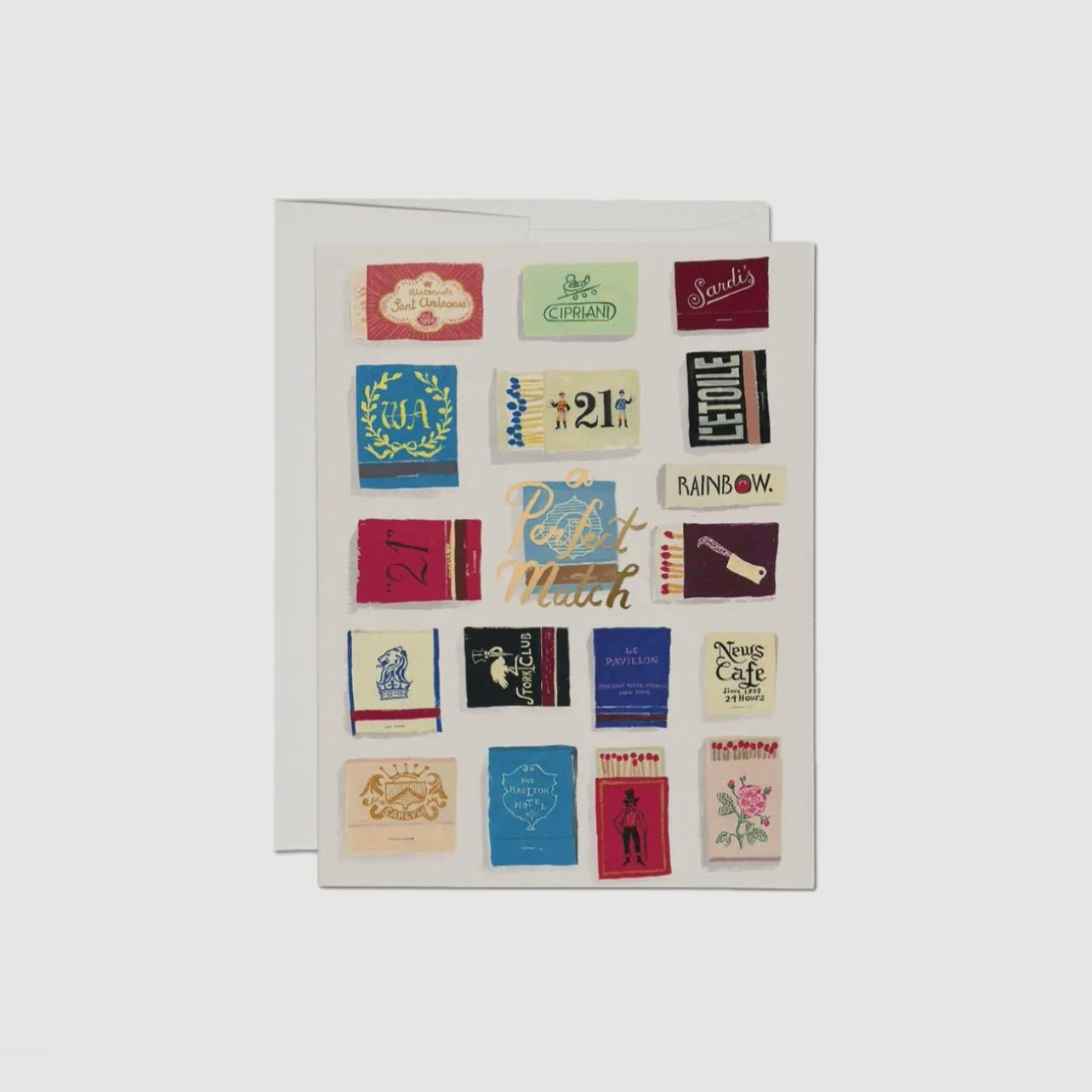 A PERFECT MATCH LOVE GREETING CARD (RED CAP CARDS)