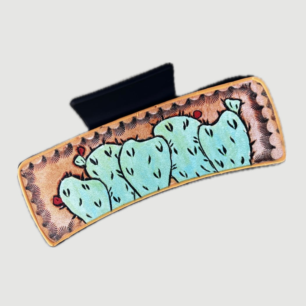 ONLY THE LONELY ACETATE CACTUS HAIR CLIP