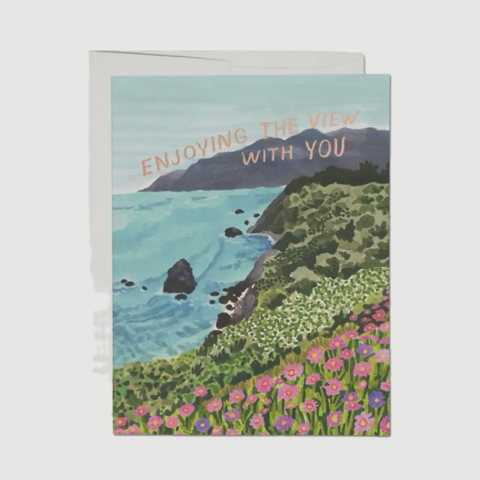 ENJOYING THE VIEW LOVE GREETING CARD (RED CAP CARDS)