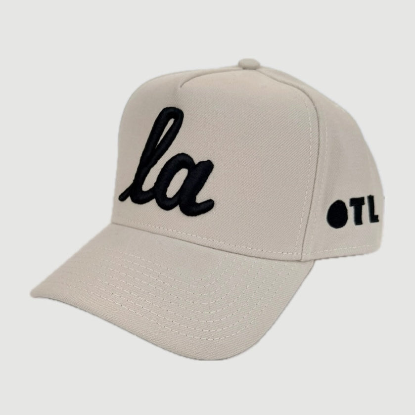ONLY THE LONELY SCRIPT LA PRO HAT (IVORY / BLACK)