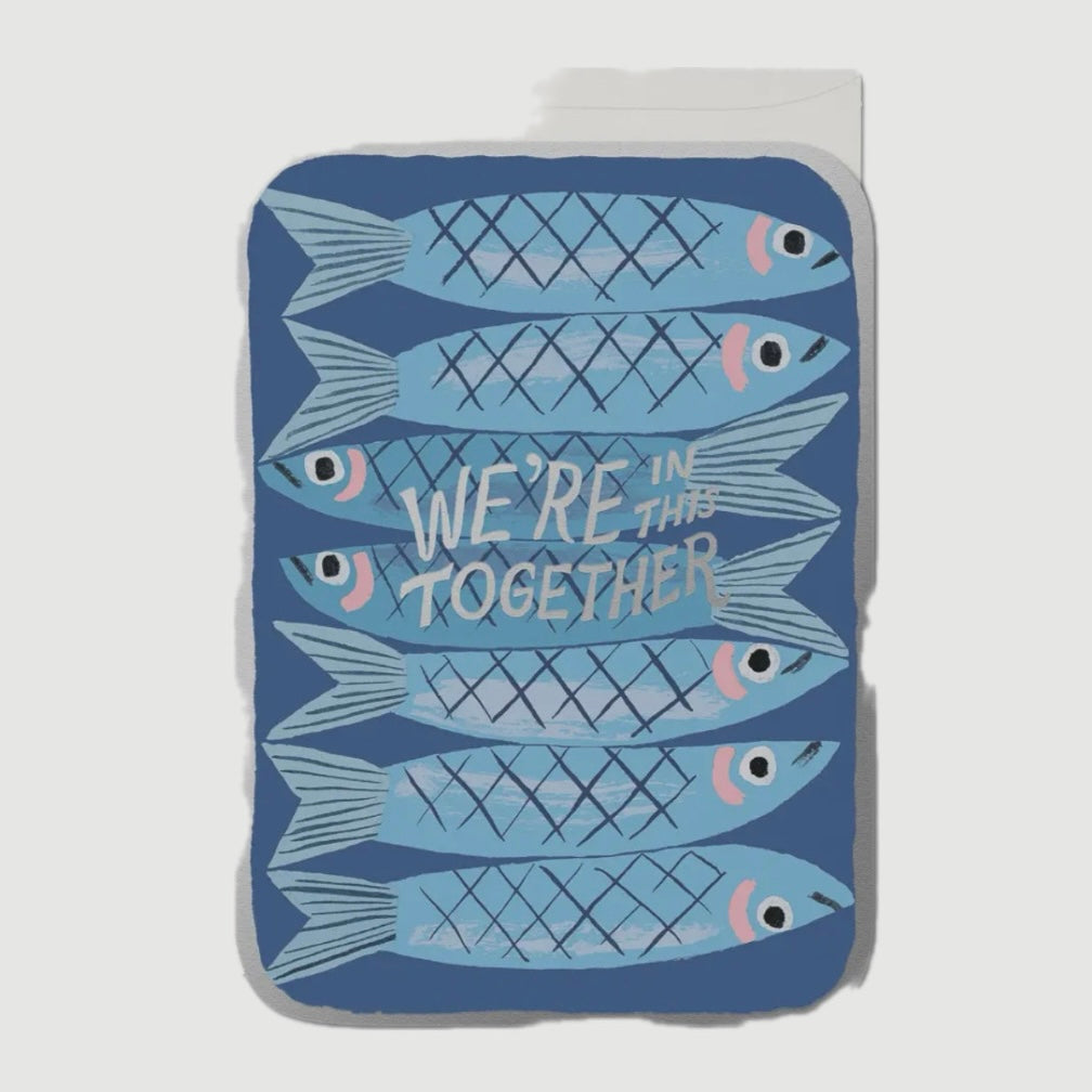 SARDINES GREETING CARD (RED CAP CARDS)