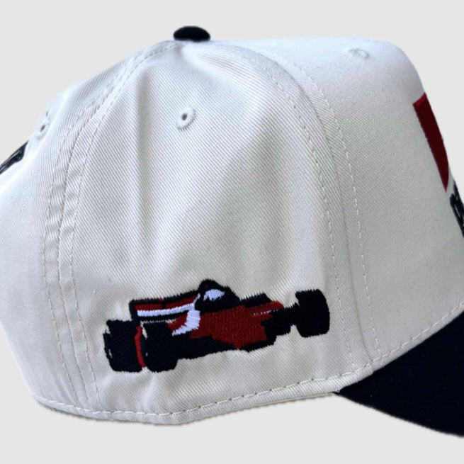 ONLY THE LONELY PARANOIA RACING HAT (NATURAL/BLACK)