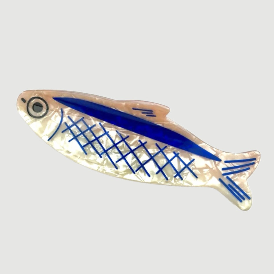 ONLY THE LONELY ACETATE SARDINE HAIR CLIP