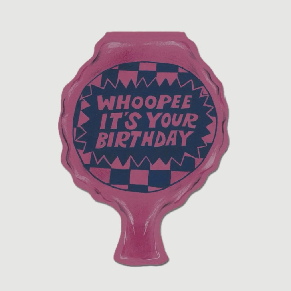 WHOOPEE CUSHION BIRTHDAY GREETING CARD (RED CAP CARDS)