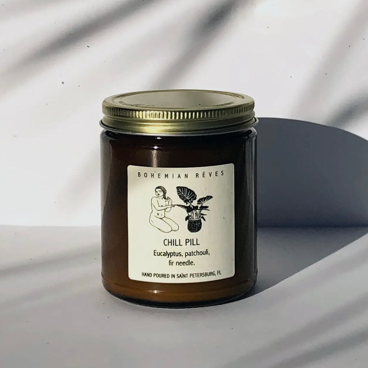 BOHEMIAN RêVES DESERT FLEUR PATCHOULI + VANILA SOY CANDLE