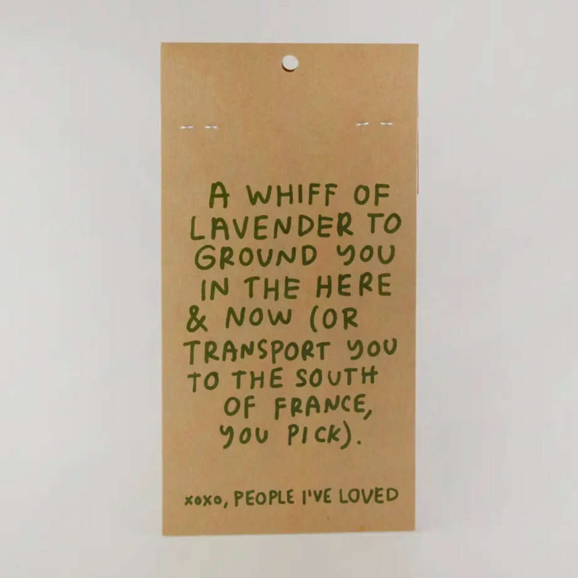 PEOPLE I'VE LOVED LAVENDER SCENTED AIR FRESHENER