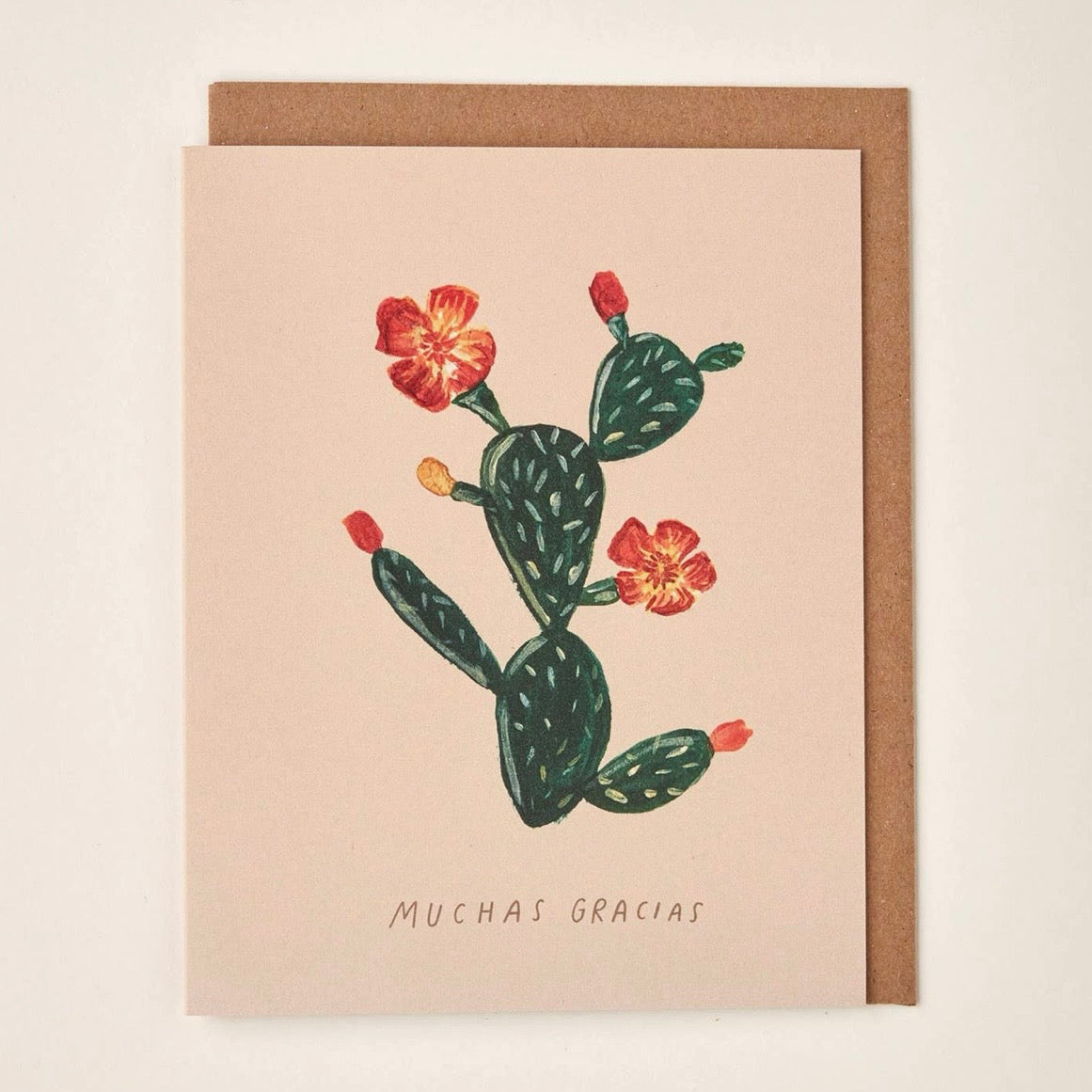 MUCHAS GRACIAS CACTUS GREETING CARD (LITTLE SALT WAGON)