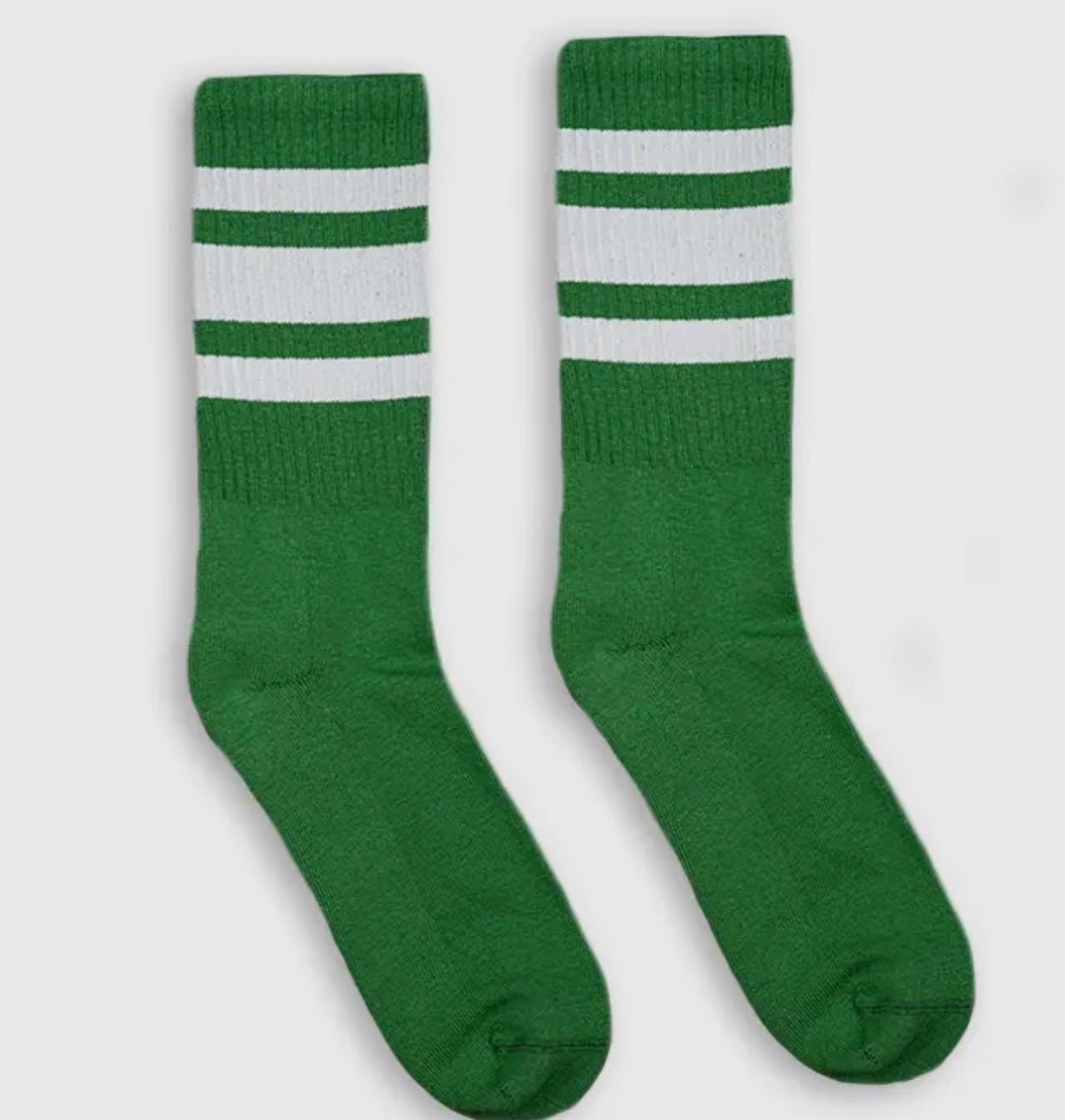 SOCCO GREEN SOCK (WHITE STRIPE)