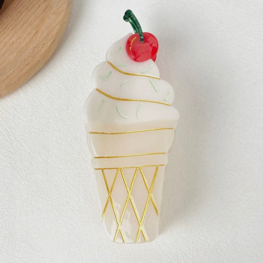 ONLY THE LONELY ACETATE ICE CREAM HAIR CLIP