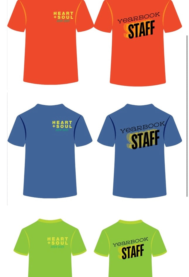 HEART + SOUL YEARBOOK STAFF T-SHIRT