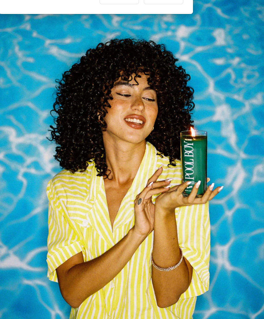 VACATION POOL BOY SCENTED CANDLE