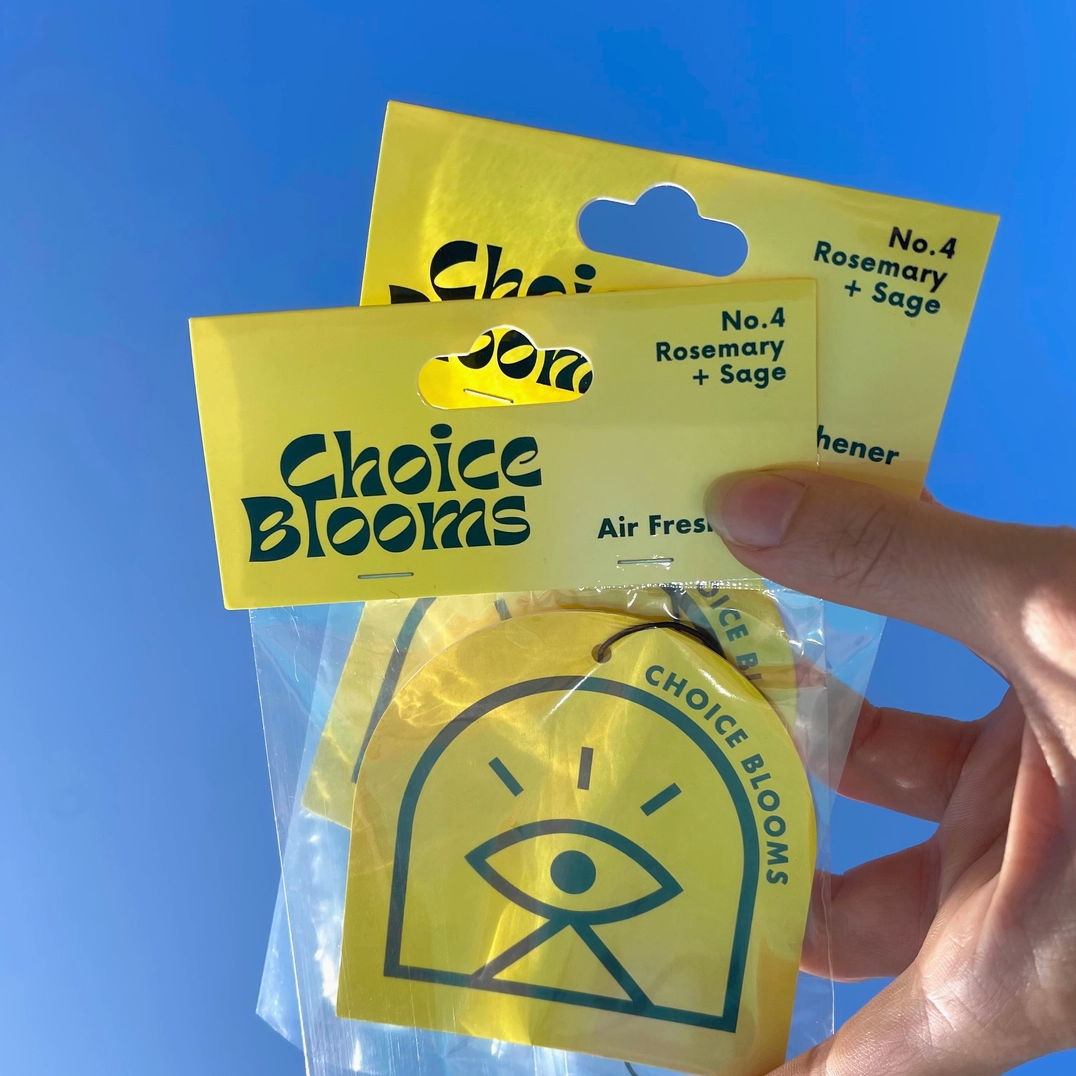 CHOICE BLOOMS No.4 ROSEMARY + SAGE SCENTED AIR FRESHENER