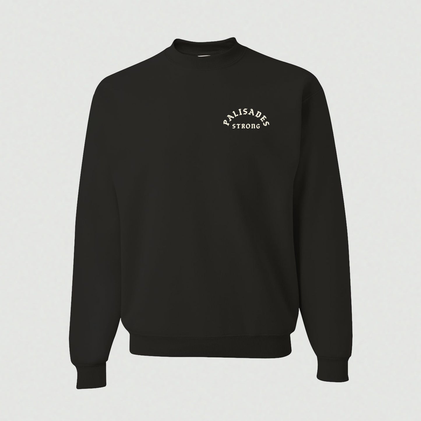PALISADES STRONG SWEATSHIRT CREWNECK (BLACK)