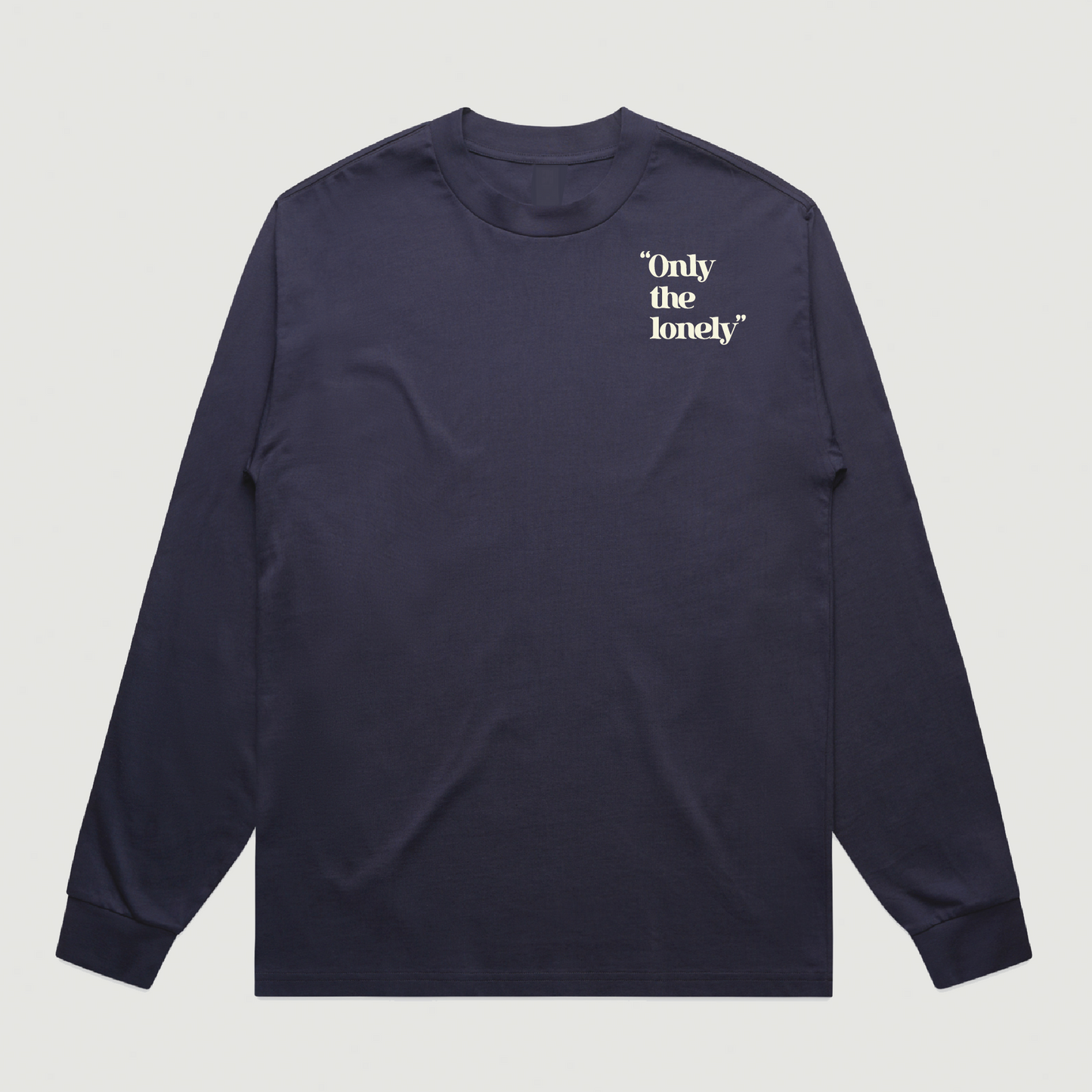ONLY THE LONELY LOGO CREWNECK (NAVY/CREAM)