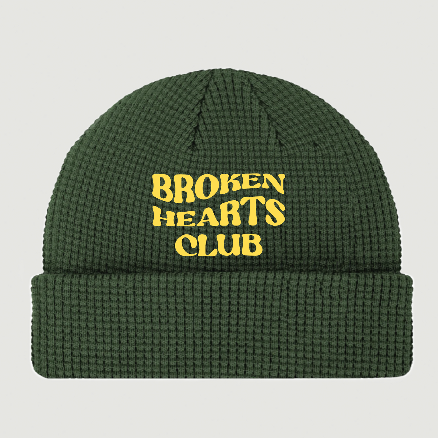 ONLY THE LONELY WAFFLE BEANIE (GREEN)