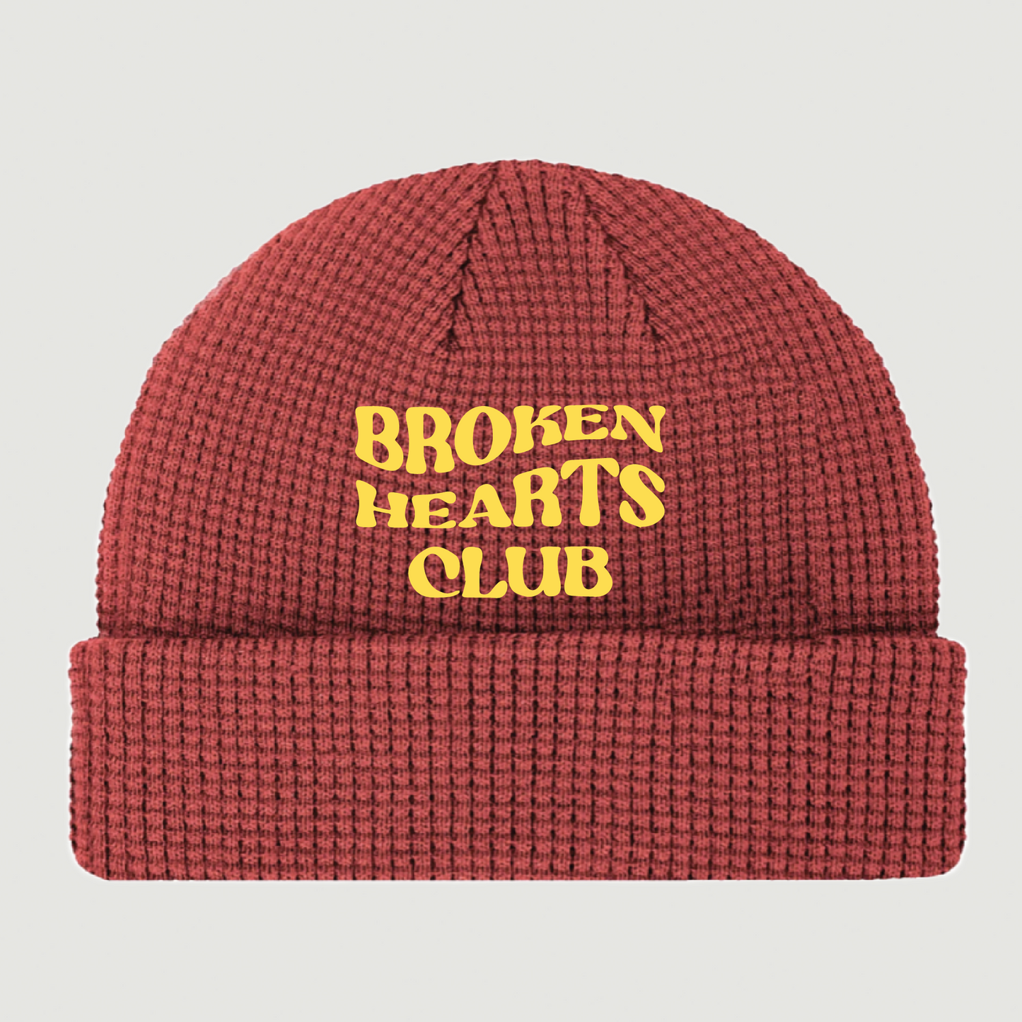 ONLY THE LONELY WAFFLE BEANIE (ORANGE)