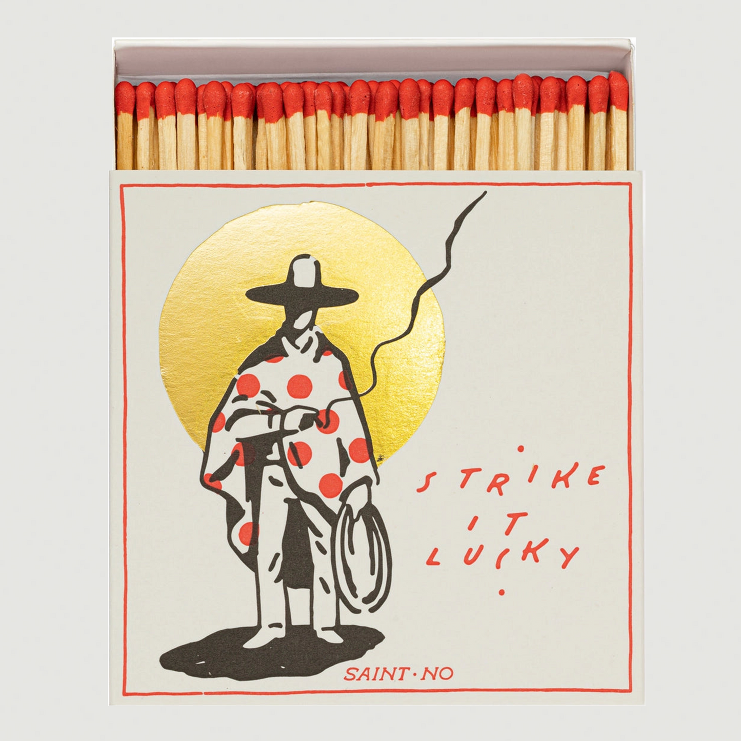 SAINT NO STRIKE IT LUCKY MATCHBOOK BY ARCHIVIST GALLERY
