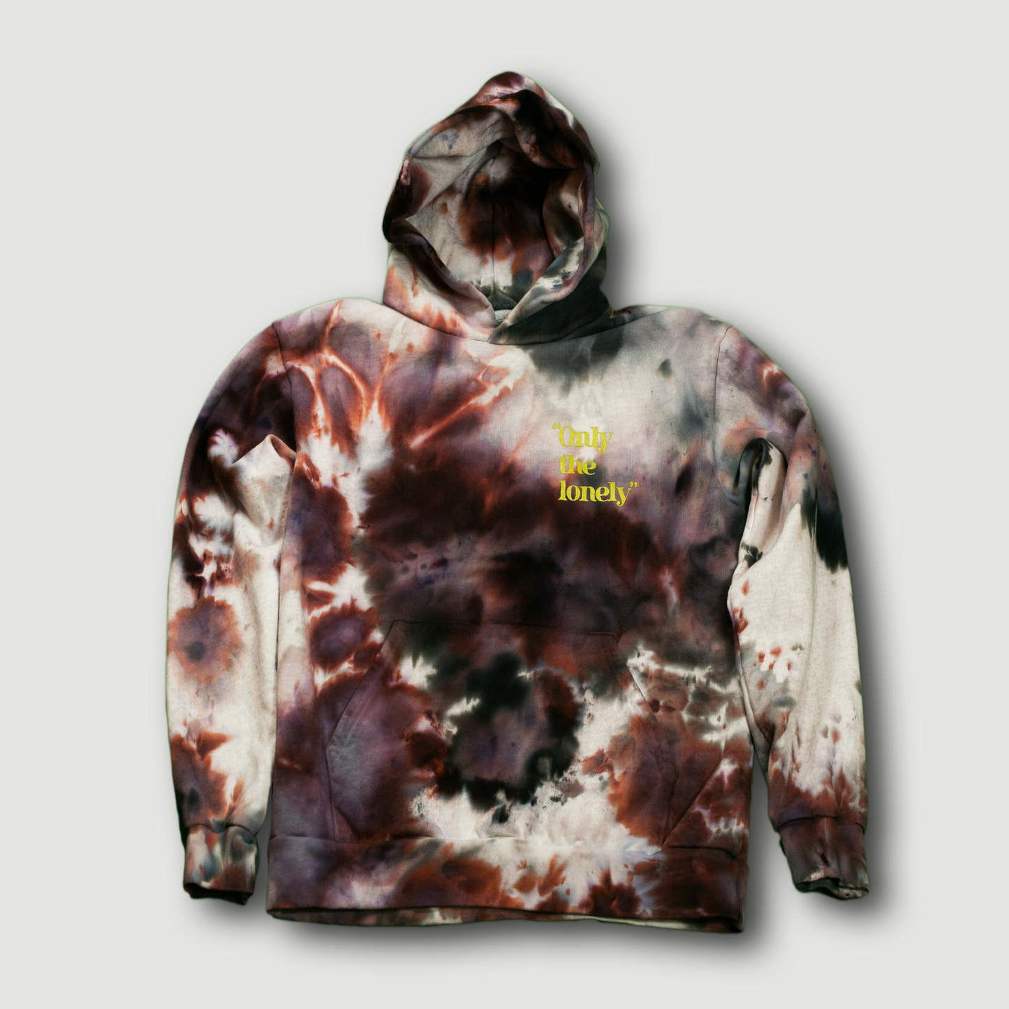 ICE DYE HOODIE SMOKEY ROSE / GREY