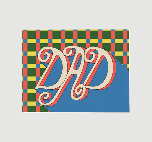 DAD PLAID GREETING CARD (RED CAP CARDS)