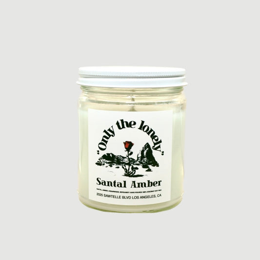 ONLY THE LONELY SANTAL AMBER CANDLE