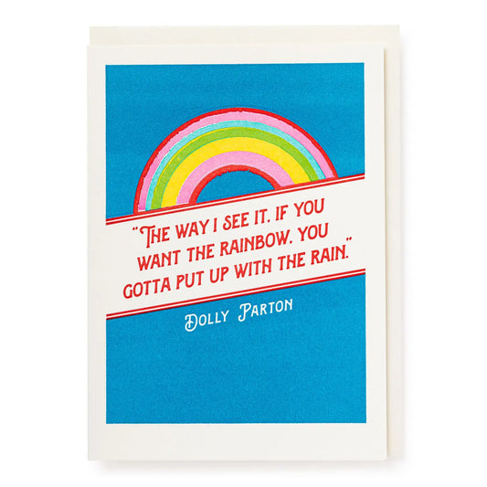 DOLLY PARTON RAINBOW GREETING CARD ARCHIVIST GALLERY