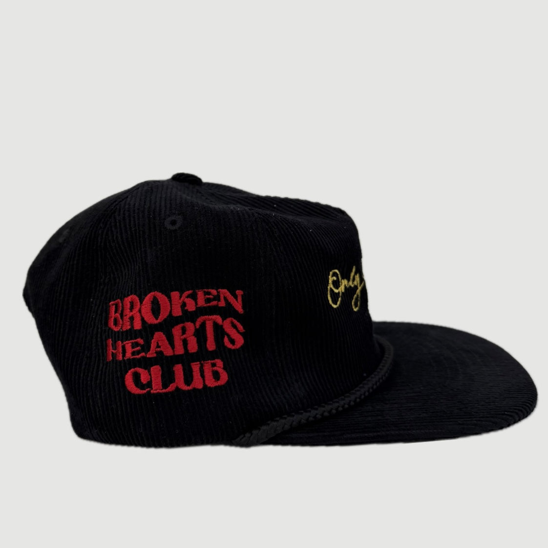 OTL ROSE BROKEN HEARTS CLUB CORDUROY 5 PANEL (BLACK)