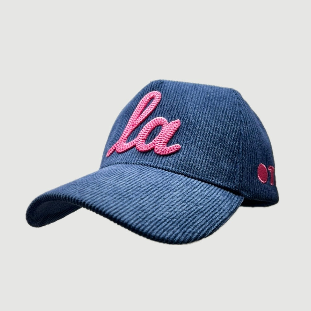 CORDUROY ONLY THE LONELY SCRIPT LA PRO HAT (BLUE/PINK)