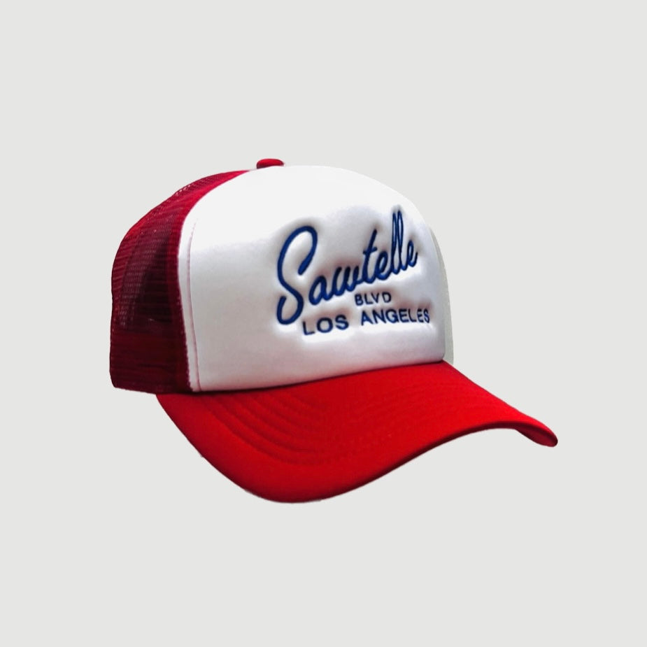 ONLY THE LONELY SAWTELLE FOAM TRUCKER (WHITE/RED)