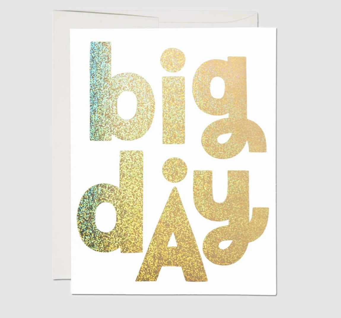 BIG DAY CONGRATULATIONS GREETING CARD (RED CAP CARDS)