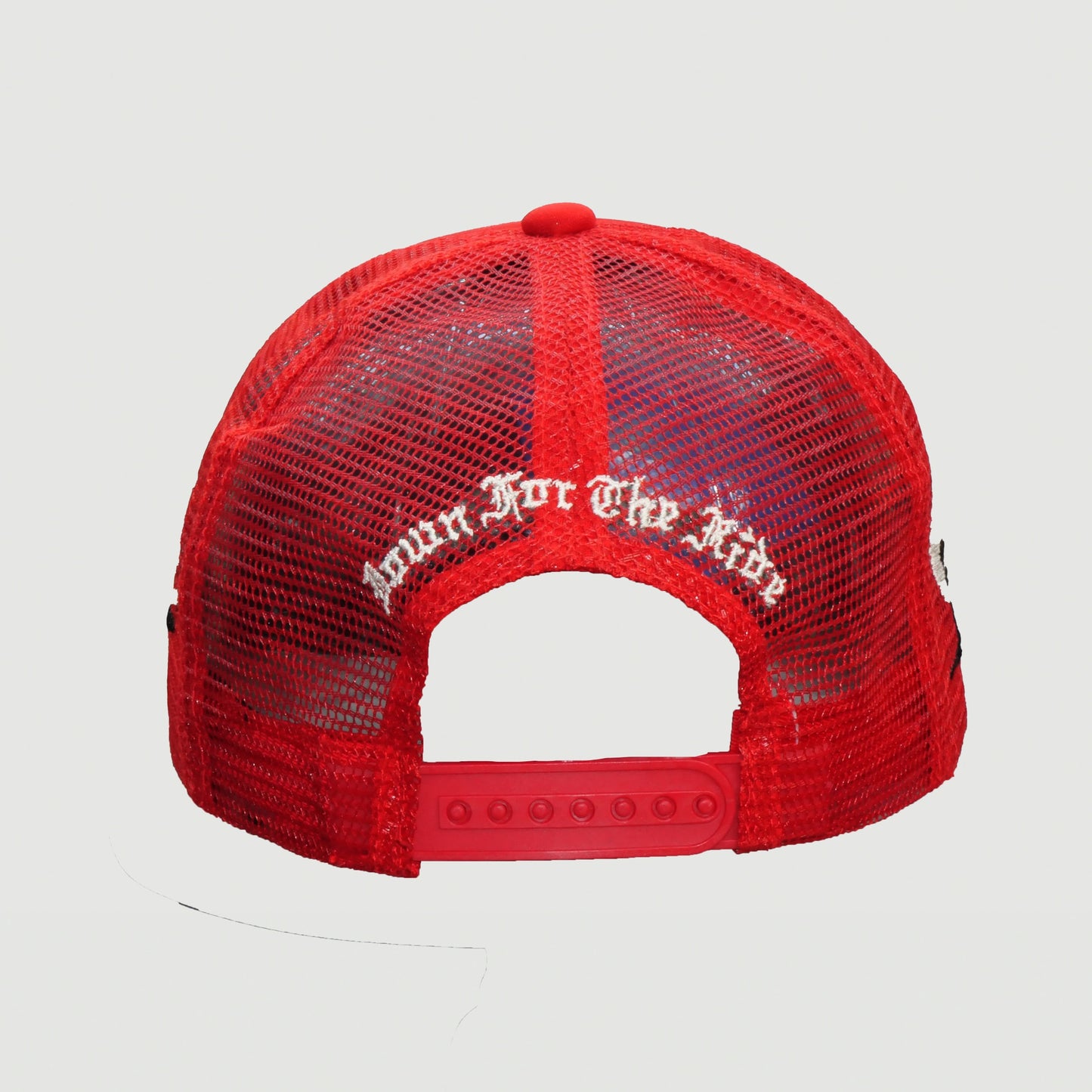 ONLY THE LONELY SCRIPT x SAINT NO FOAM TRUCKER HAT (RED)