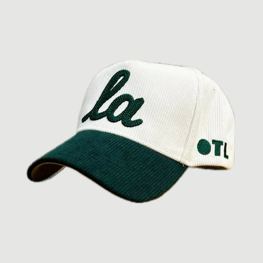 CORDUROY ONLY THE LONELY SCRIPT LA PRO HAT (GREEN/WHITE/GREEN)