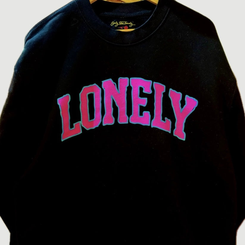 LONELY LOGO CREWNECK SWEATSHIRT ONLY THE LONELY (BLACK)