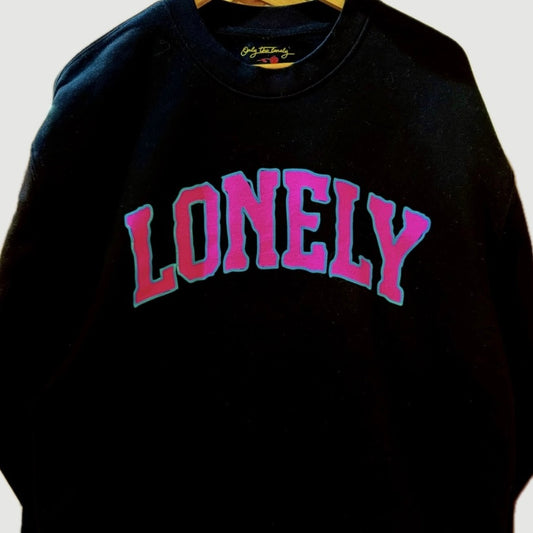 LONELY LOGO CREWNECK SWEATSHIRT ONLY THE LONELY (BLACK)