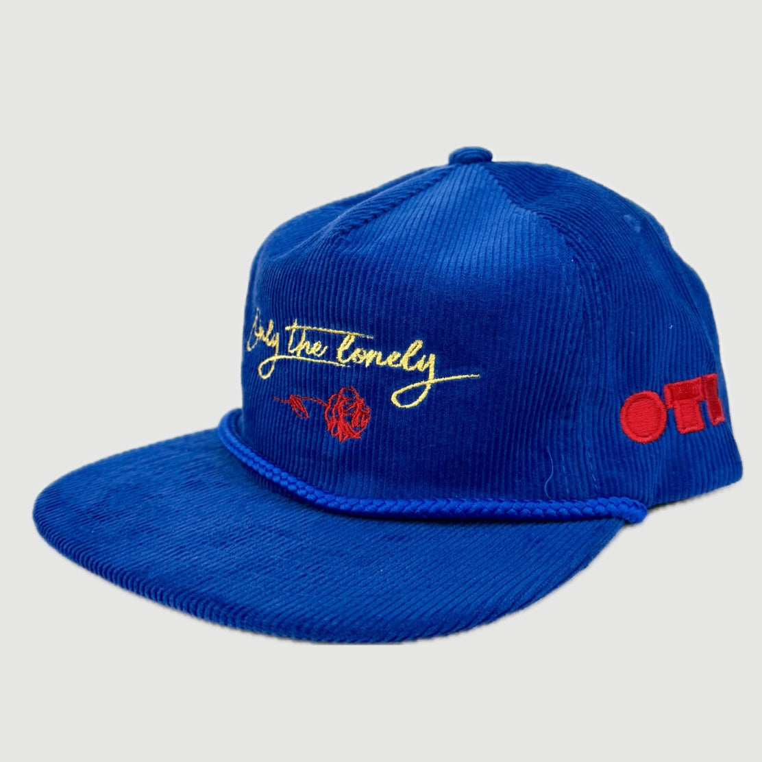 OTL ROSE BROKEN HEARTS CLUB CORDUROY 5 PANEL (ROYAL BLUE)