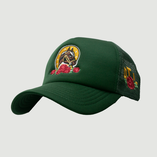 RUN FOR THE ROSES ONLY THE LONELY FOAM TRUCKER (FOREST GREEN)