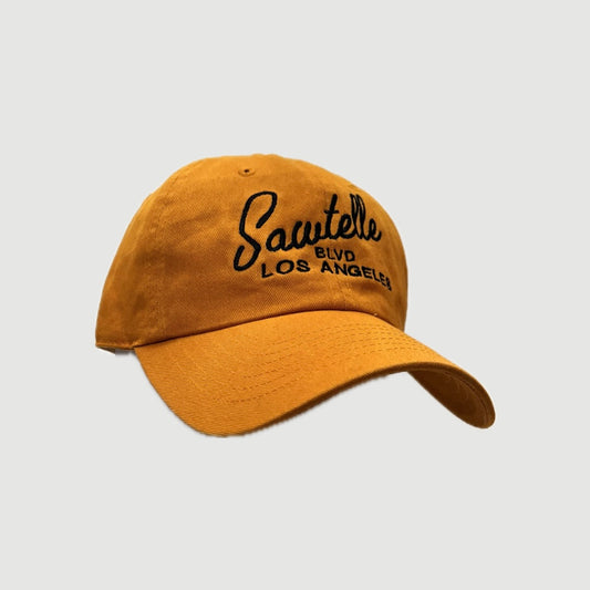 ONLY THE LONELY SAWTELLE DAD'S CAP (GOLD/BLACK)