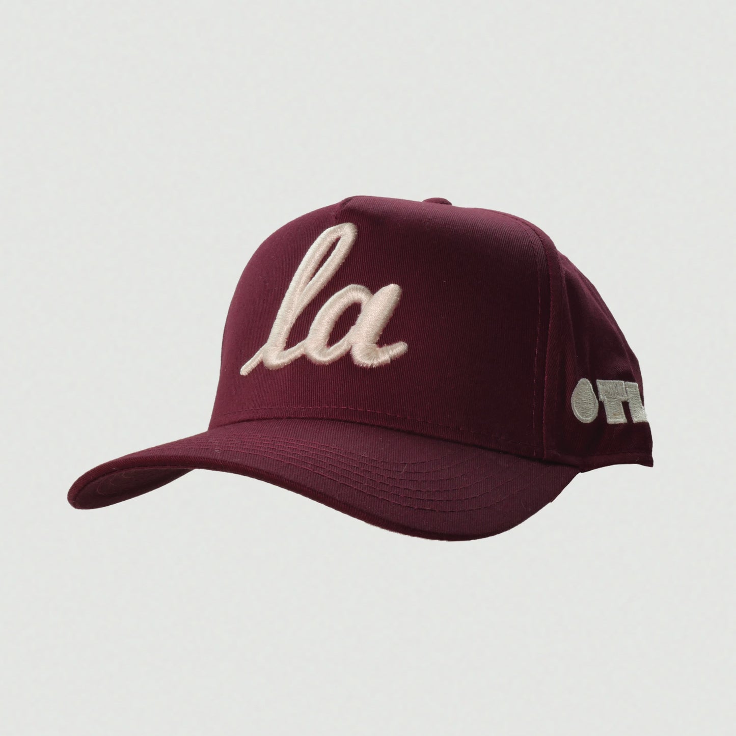 ONLY THE LONELY SCRIPT LA PRO HAT (BURGUNDY/IVORY)