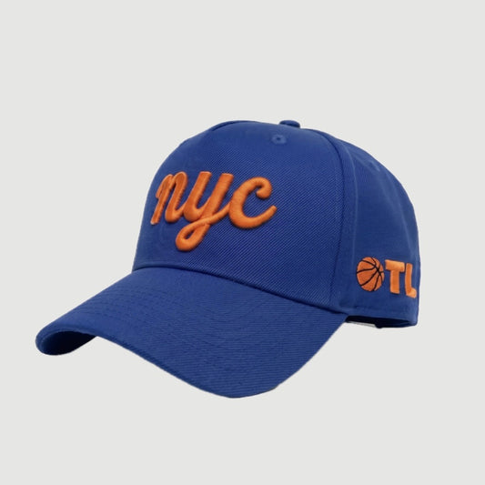 ONLY THE LONELY SCRIPT NYC PRO HAT (ROYAL BLUE/ ORANGE)