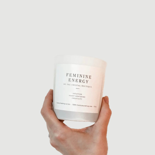 THE CRYSTAL BOUTIQUE FEMININE ENERGY CANDLE