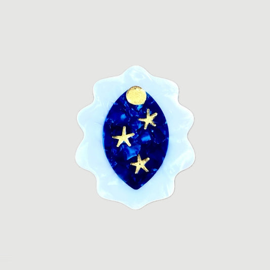 MOON AND STARS ONLY THE LONELY ASSORTED ACETATE HAIR CLIP